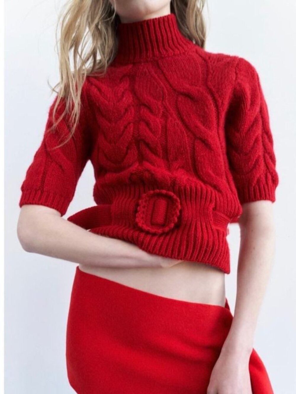 Zara Belted Sweater, S